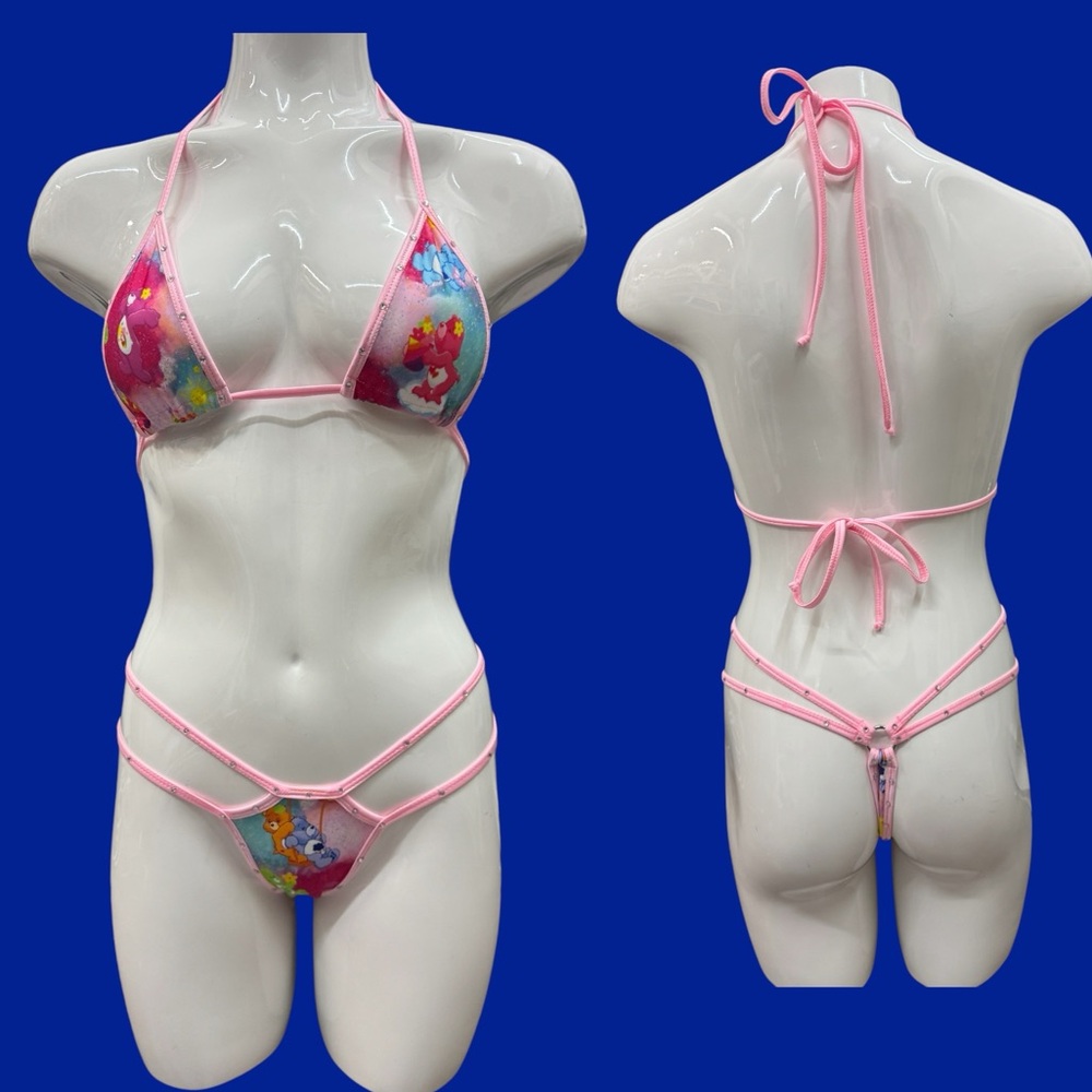 Strappy Microkini Care Bears Rhinestones